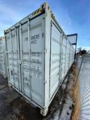 2022 Single Use 40' High Cube Shipping Container with (4) Side Doors