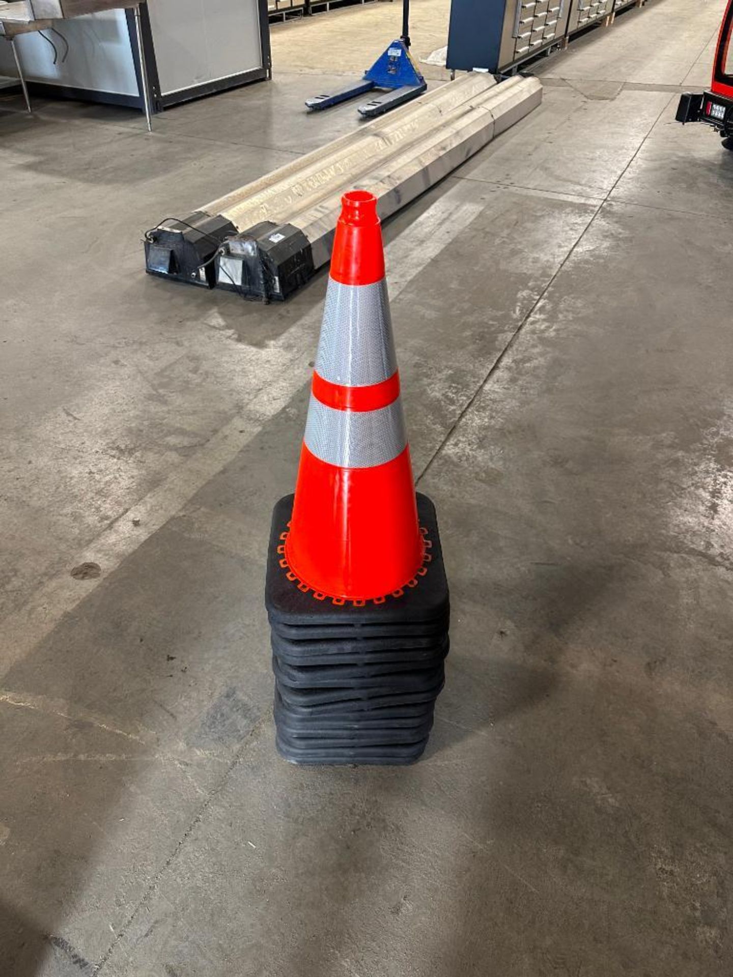 Lot of (14) 28” Heavy Duty Reflective Traffic Cones - Image 2 of 2