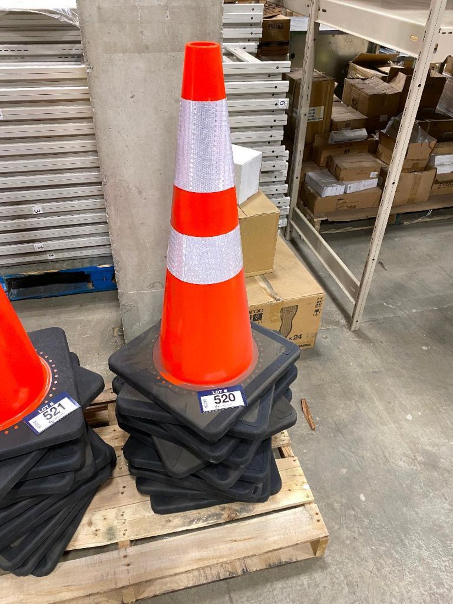 Lot of (11) 28” Heavy Duty Reflective Traffic Cones - Image 2 of 2