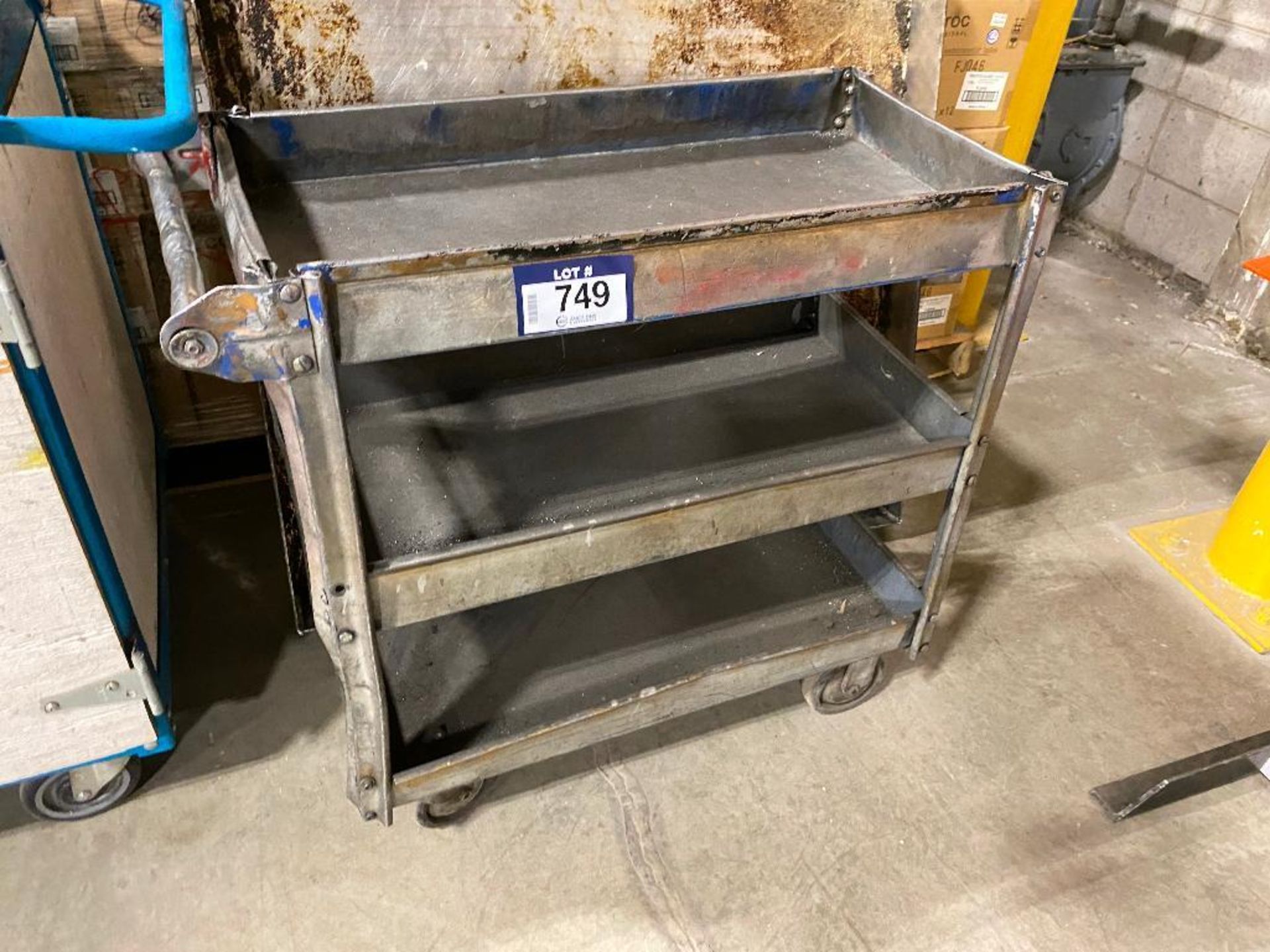 3-Tier Shop Cart with Oil Basin - Image 2 of 3