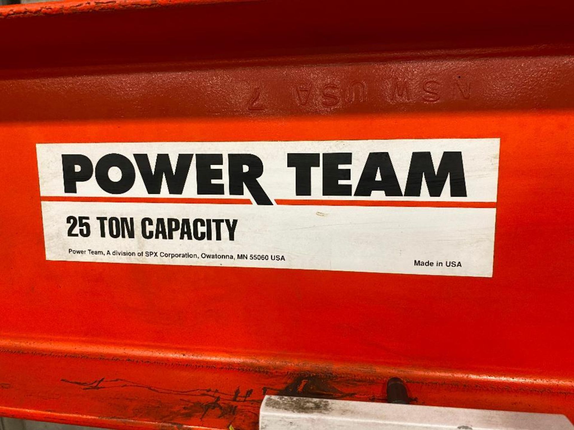 Power Team 25-Ton Hydraulic Shop Press - Image 4 of 5