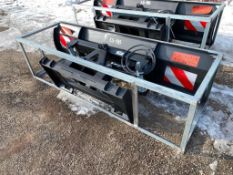 New 2022 Greatbear 86" Hydraulic Snow Plow Skid Steer Attachment