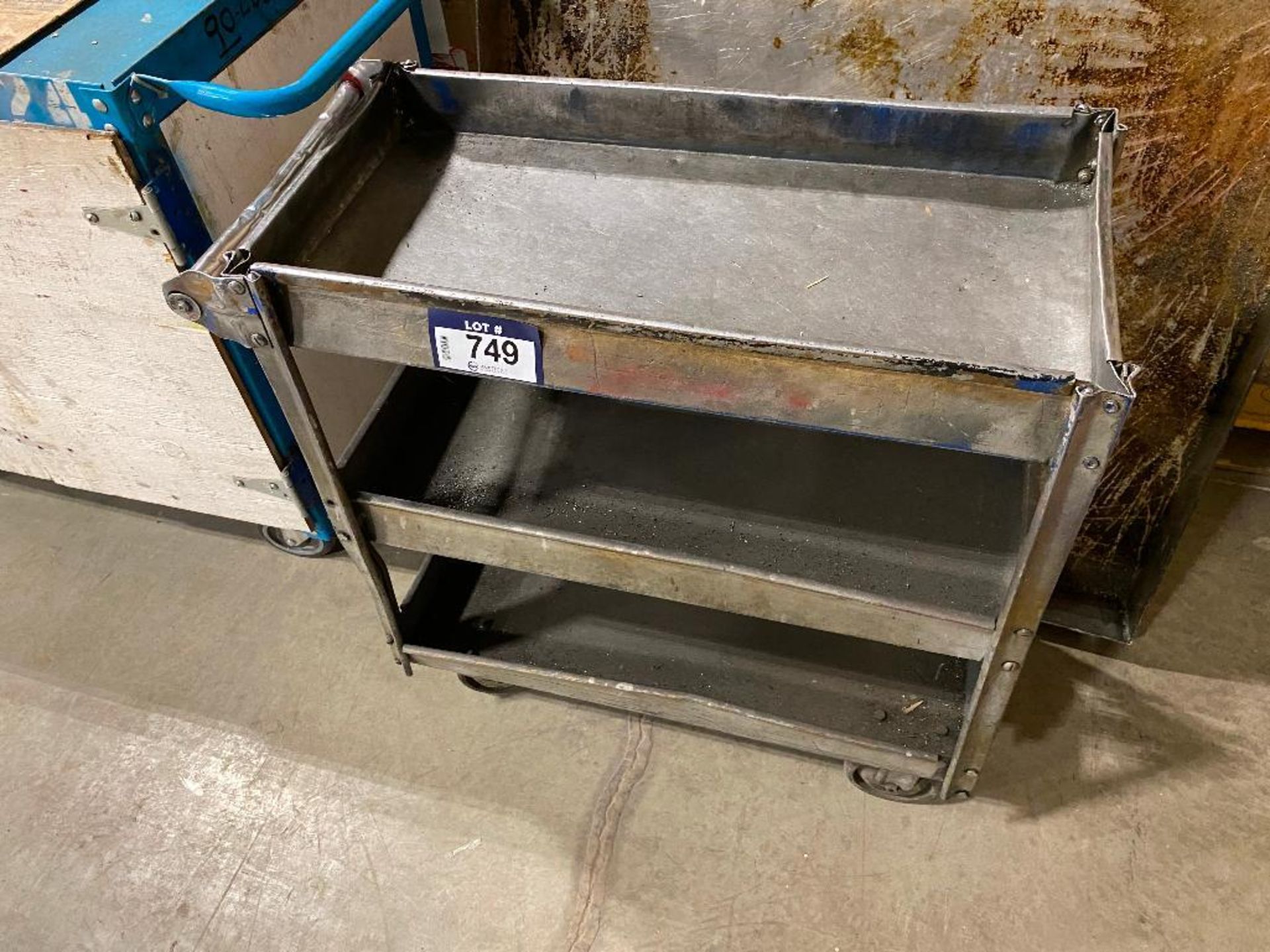 3-Tier Shop Cart with Oil Basin - Image 3 of 3
