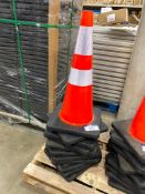 Lot of (11) 28” Heavy Duty Reflective Traffic Cones