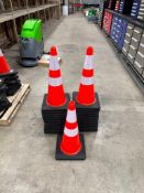 Lot of (25) 28” Heavy Duty Reflective Traffic Cones