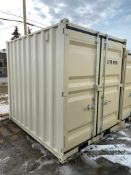 New 9' Shipping Container Complete with Barn Doors, (1) Man Door & Window