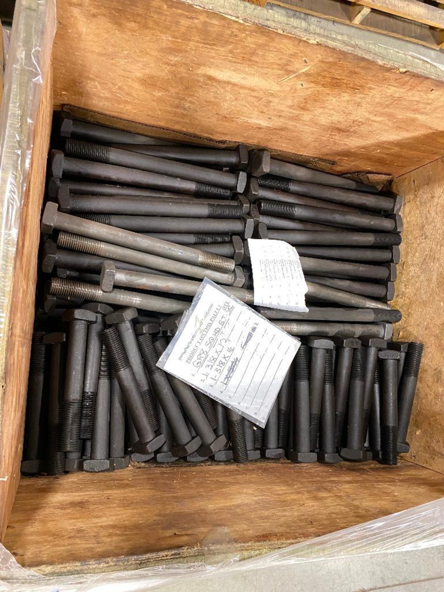 Crate of Asst. 1-3/8" x 10" & 1-3/8" x 16" Square Heavy Duty Bolts - Image 3 of 3