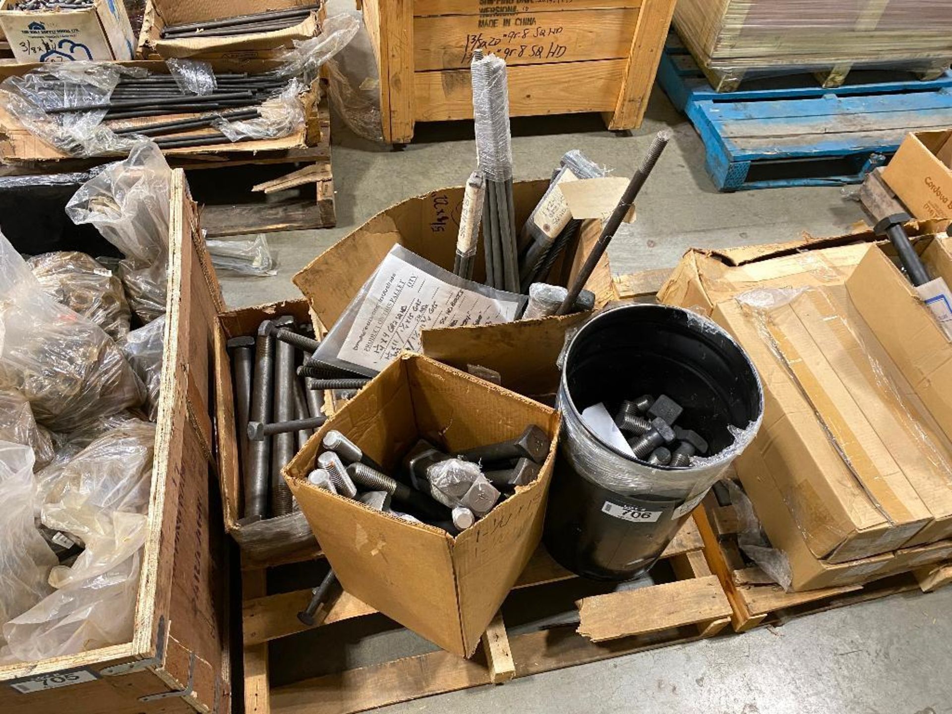 Pallet of Asst. Square Heavy Duty Bolts