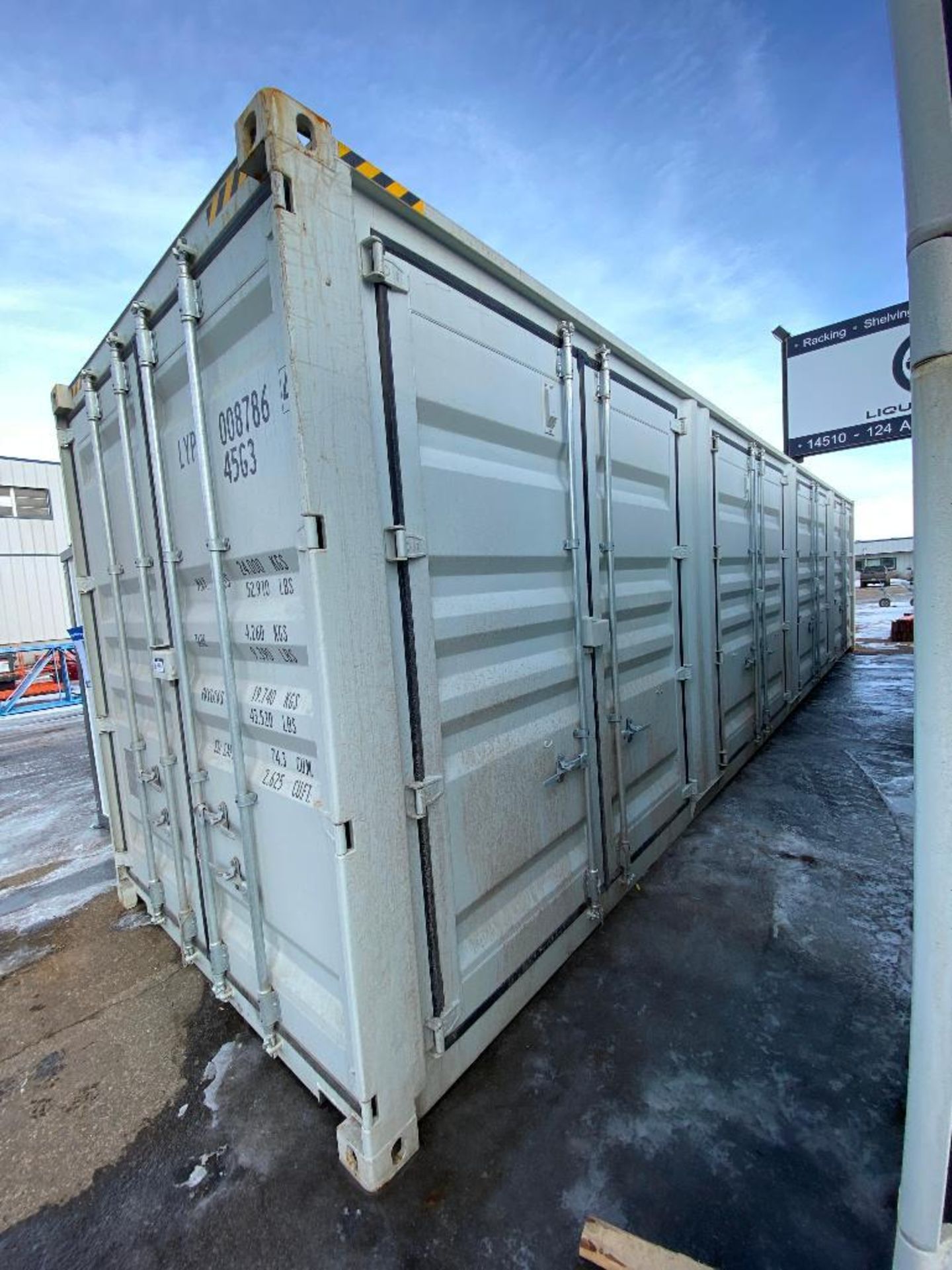 2022 Single Use 40' High Cube Shipping Container with (4) Side Doors - Image 2 of 6