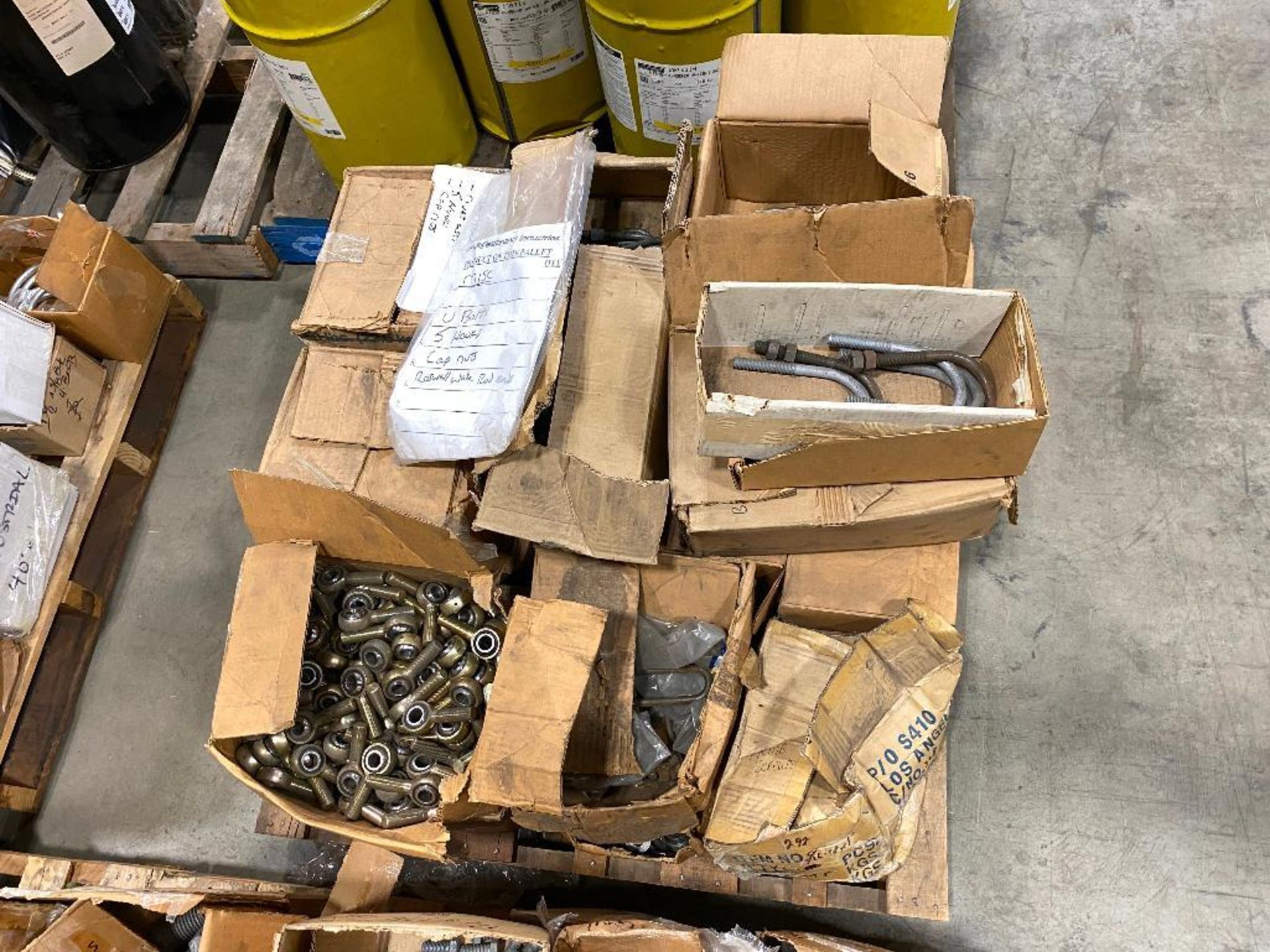 Pallet of Asst. U-Bolts, S-Hooks, Cap Nuts, Wake Rod Ends - Image 2 of 3