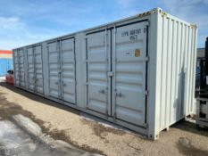 2022 Single Use 40' High Cube Shipping Container with (4) Side Doors