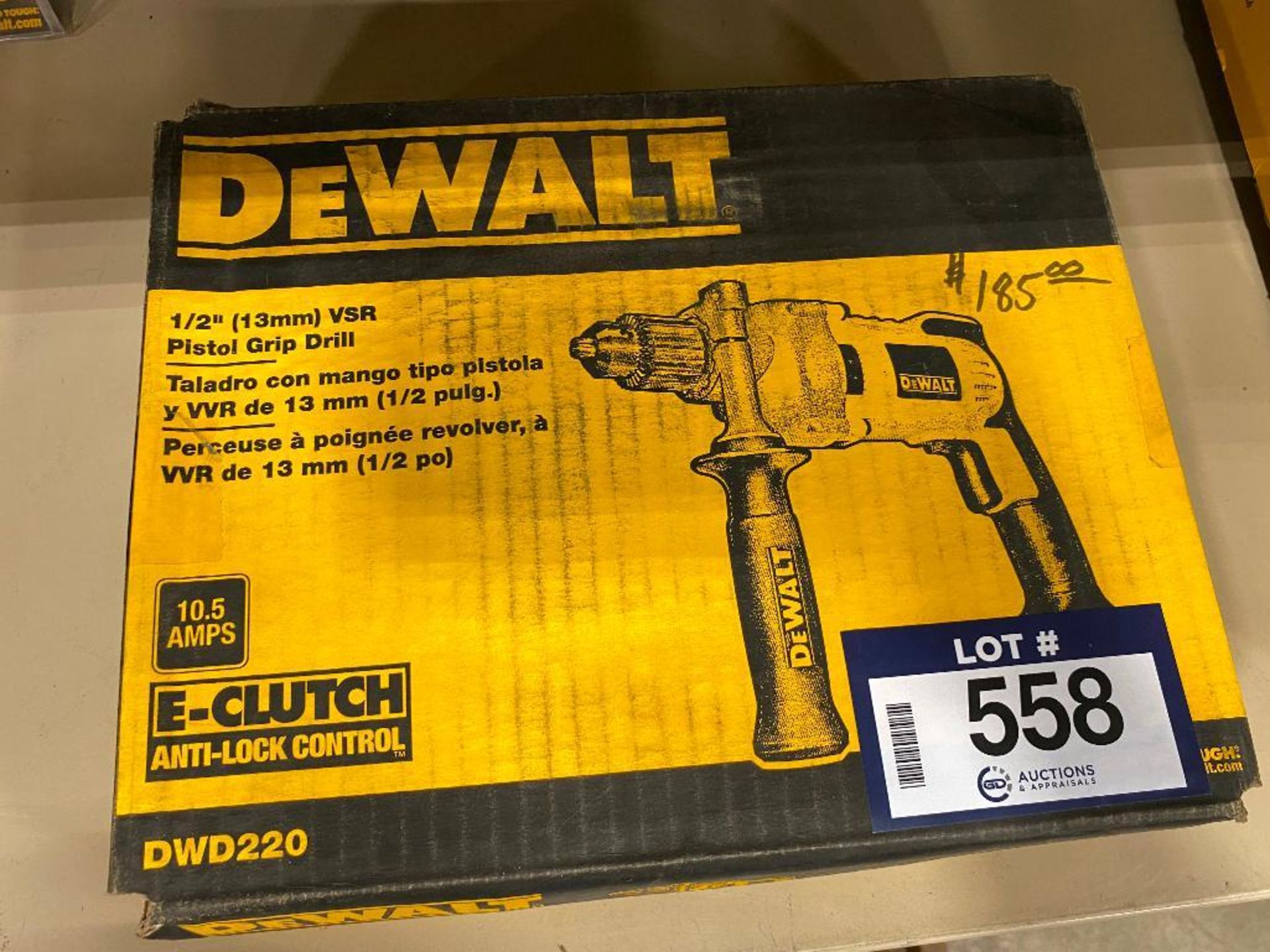DeWalt DWD220 1/2" VSR Pistol Grip Drill - Image 4 of 4