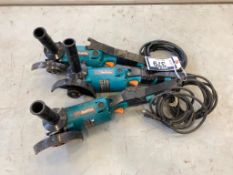 Lot of (3) Makita 5" Angle Grinders