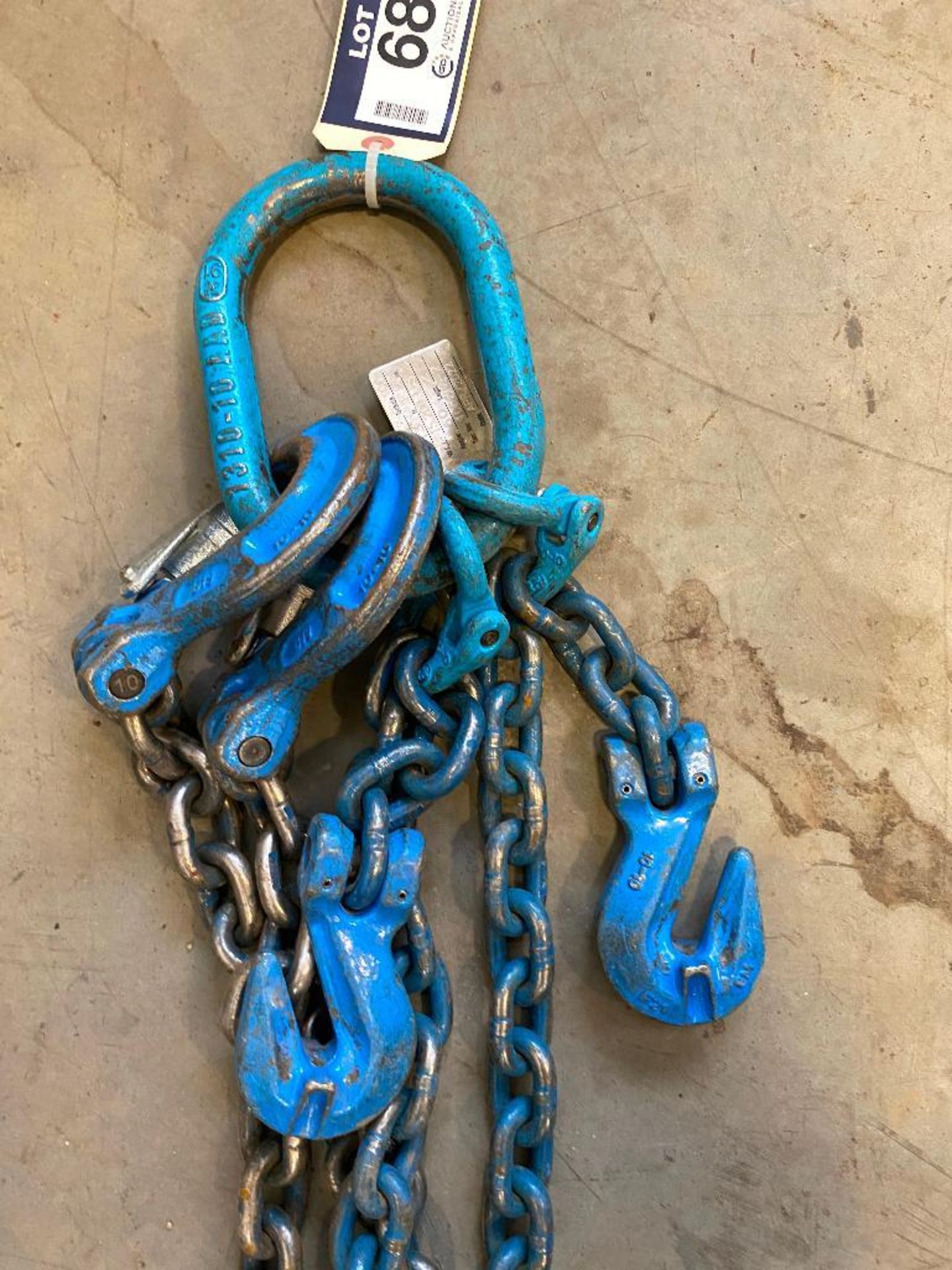 3/8" Lifting Chain Sling, 13ft, Max. Cap. 15, 200lbs - Image 3 of 4