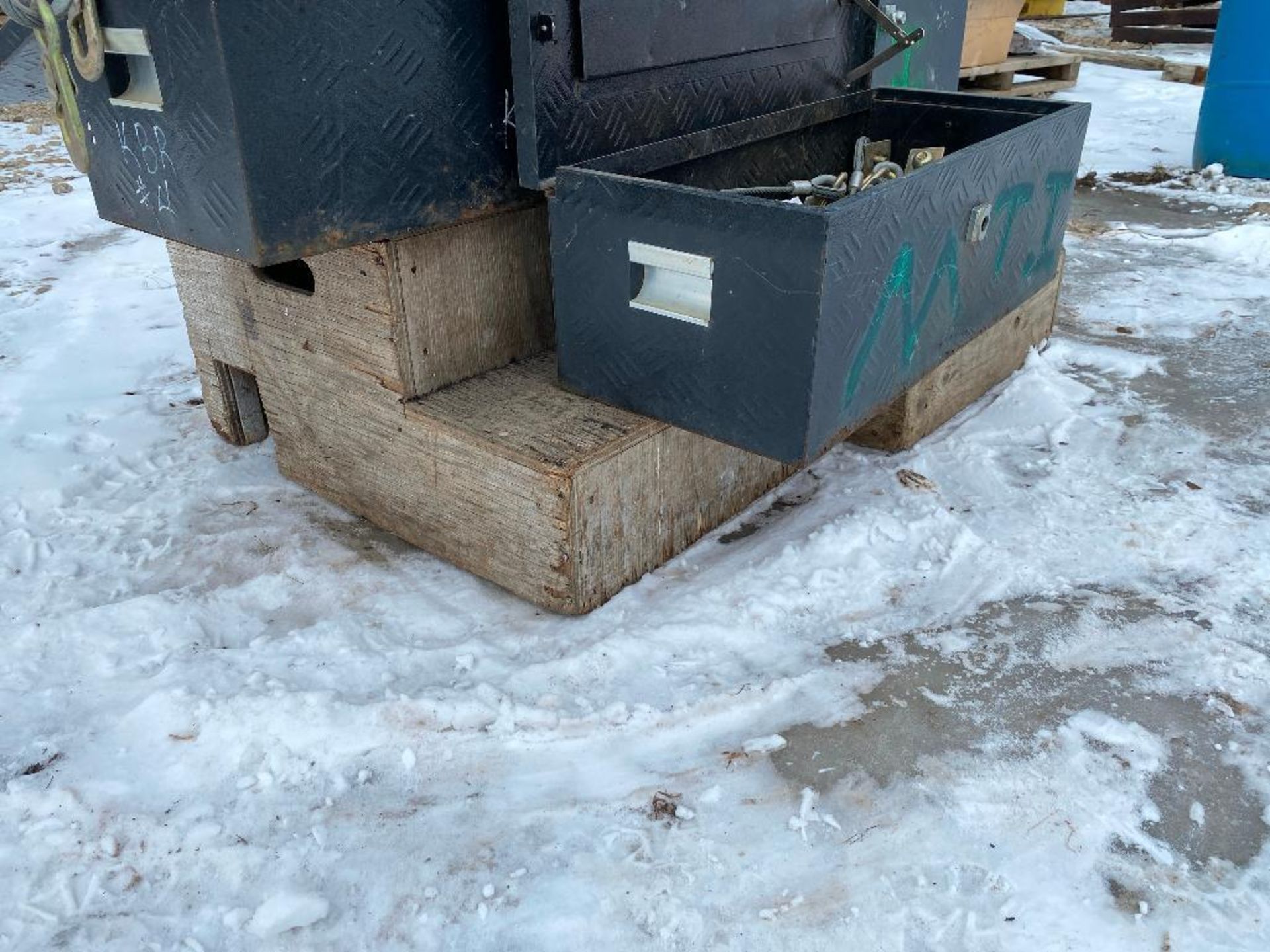 Lot of (3) Tool Boxes w. Asst. Cable Lanyards - Image 3 of 3