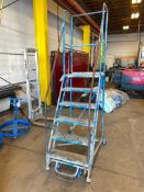 6-Step Rolling Warehouse Ladder