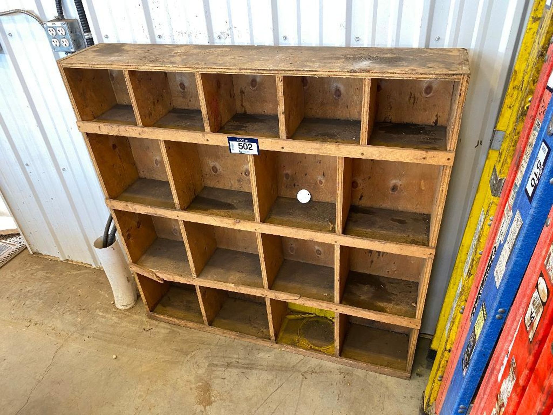 Wooden Storage Shelf - Image 2 of 3