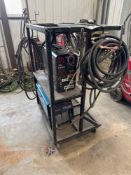 Miller XMT 350 w. Lincoln Electric LN-25 Wire Feeder, hoses, cables and cart