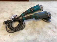 Lot of (2) Makita 5" Angle Grinders