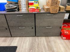 Lot of (2) 2-Drawer Lateral File Cabinets