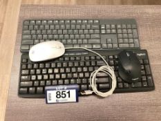 Lot of (2) Keyboards and Mice