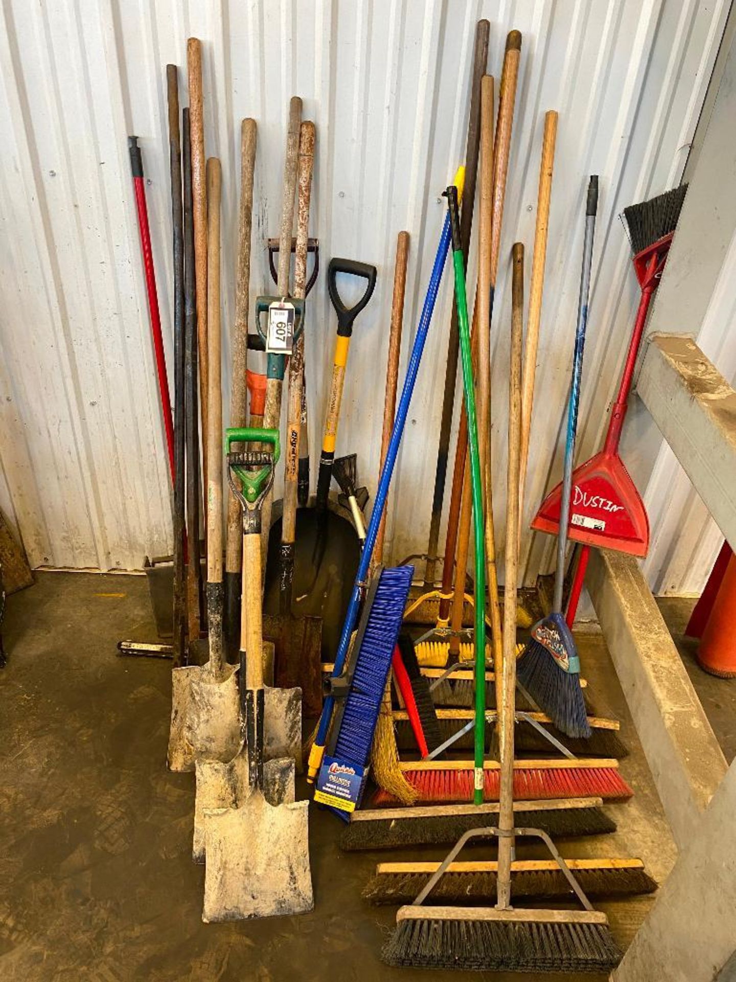 Lot of asst. Brooms and Shovels