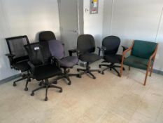 Lot of (6) Asst. Task Chairs and (1) Side Chair