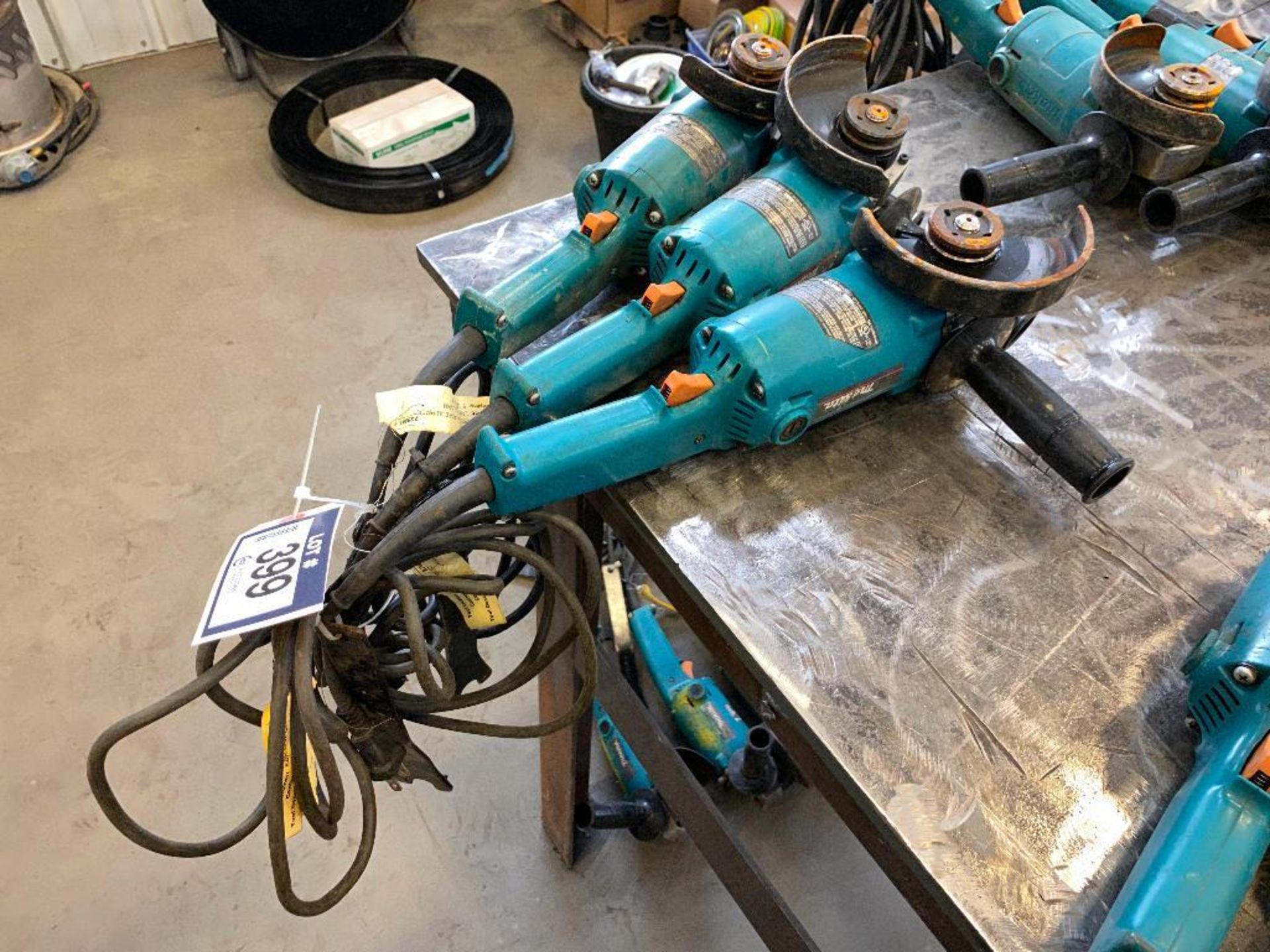 Lot of (3) Makita 5" Angle Grinders - Image 2 of 6