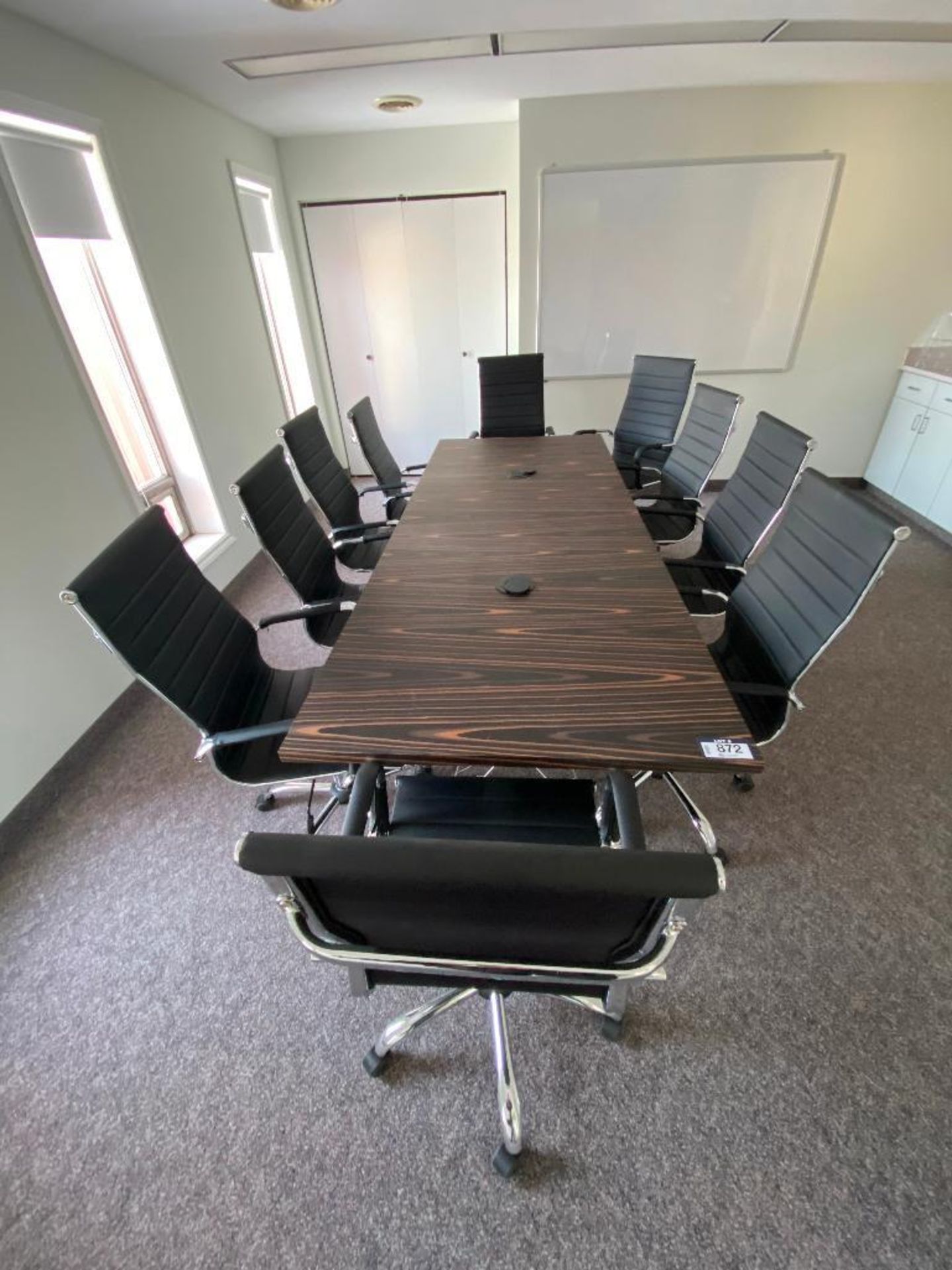 102” X 36” Boardroom Table w/ (10) Chairs - Image 3 of 3