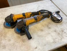 Lot of (2) Dewalt 6" Angle Grinders