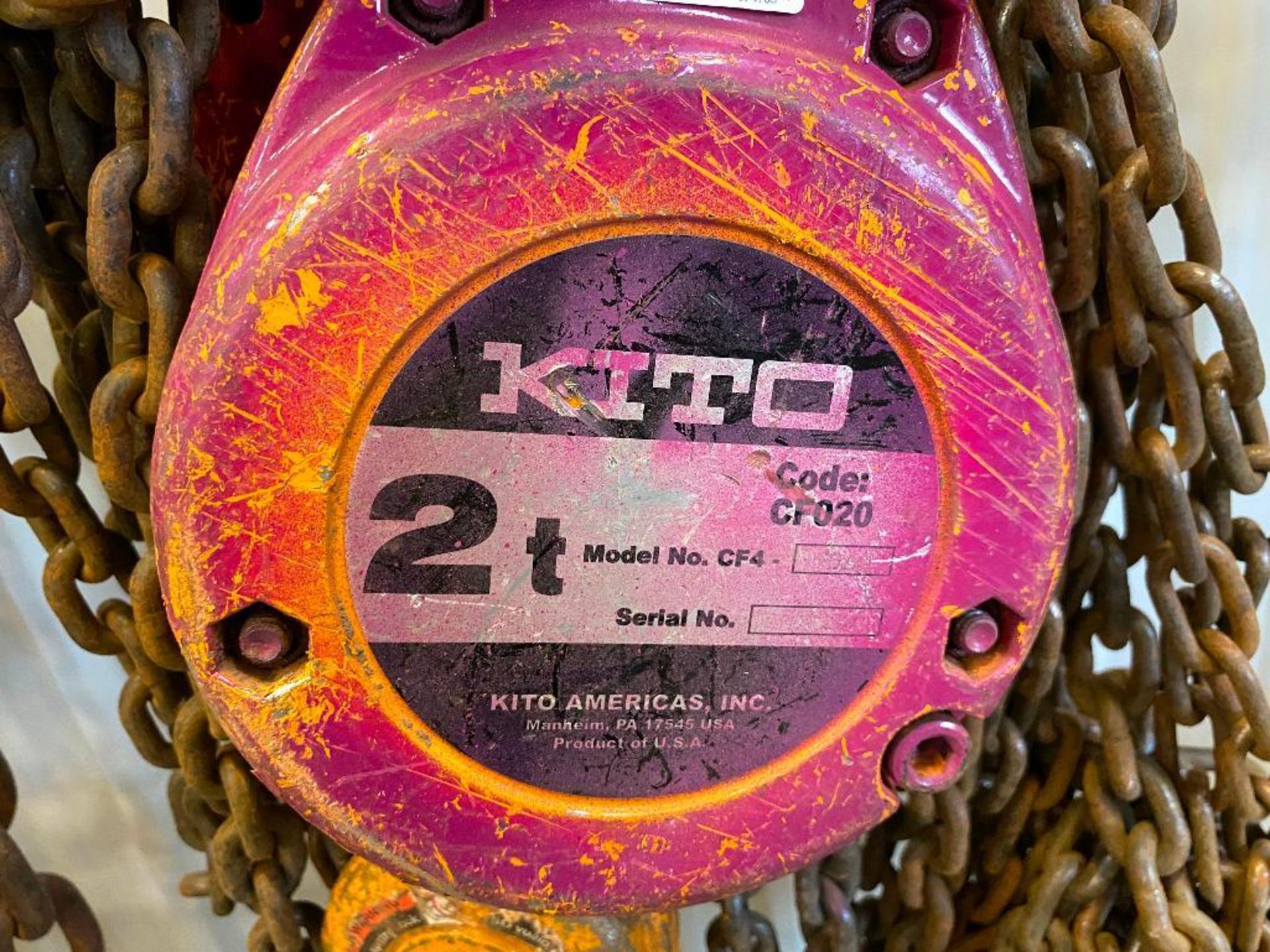 Kito 2-Ton Chain Hoist - Image 3 of 3