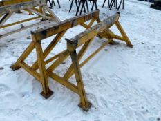 Lot of (2) 72" x 32" Steel Sawhorses