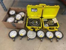 Lot of Approx. (20) Asst. Gauges Including Digital Gauges