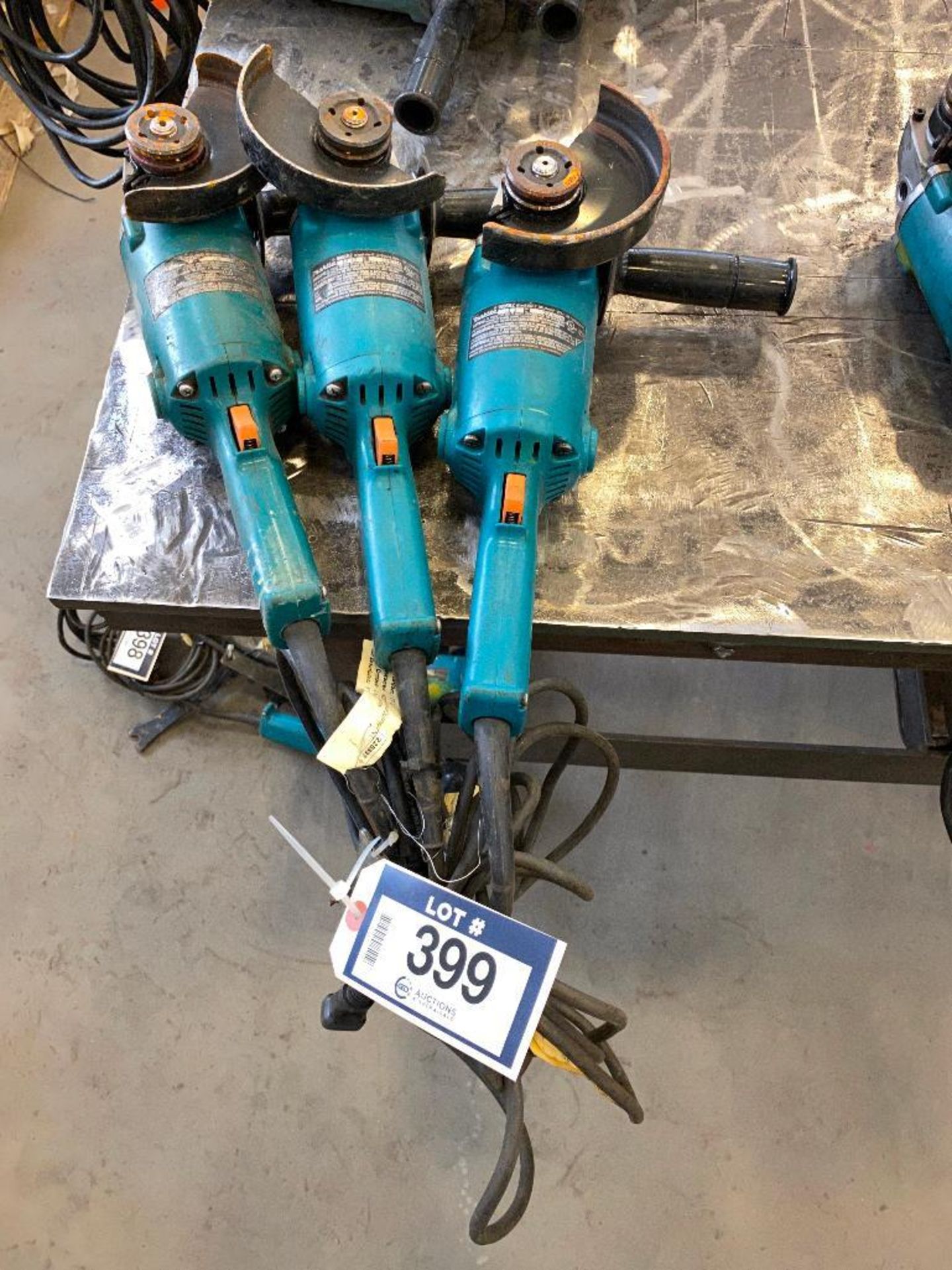 Lot of (3) Makita 5" Angle Grinders