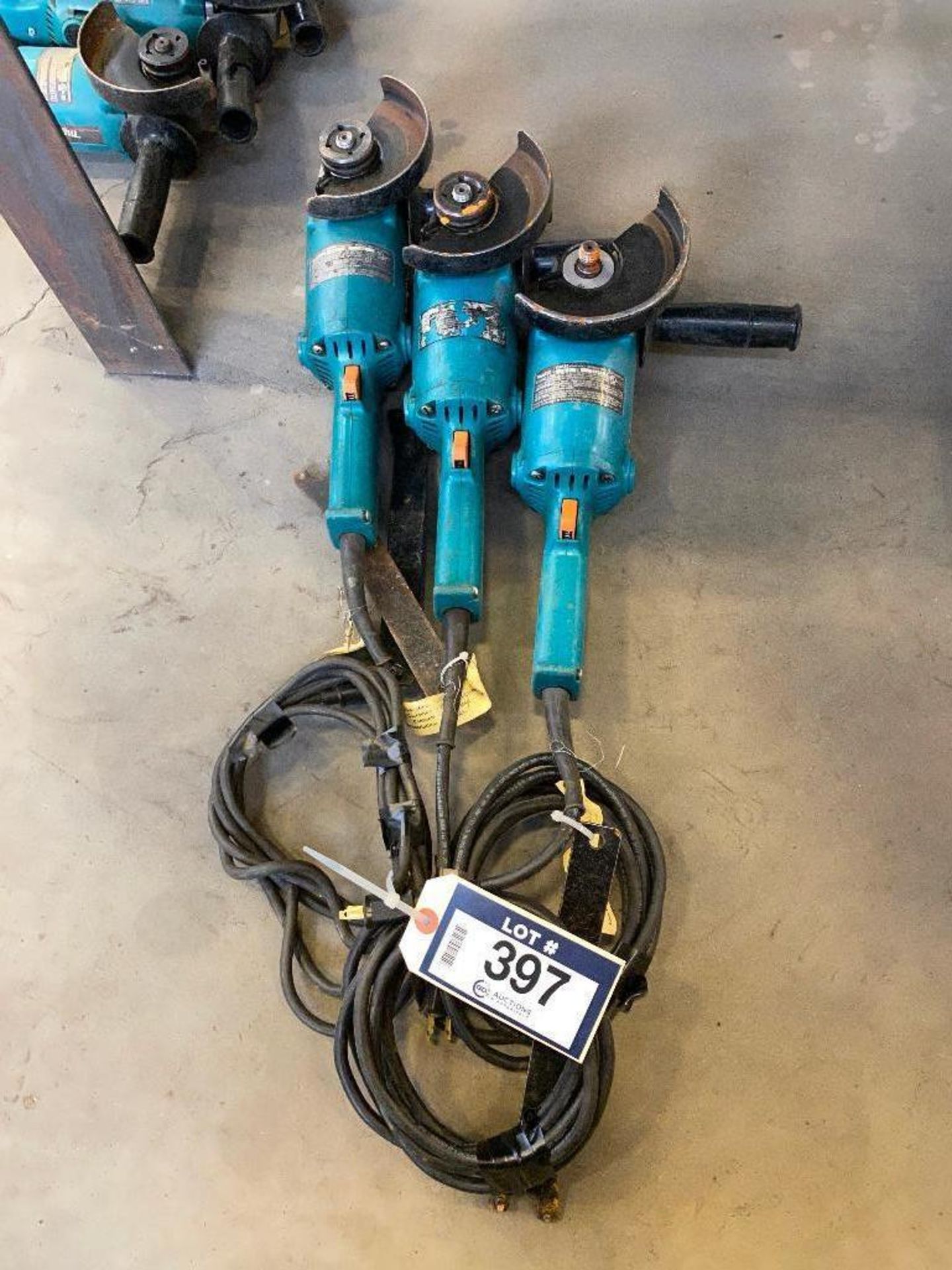 Lot of (3) Makita 5" Angle Grinders