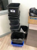 Lot of asst. trash cans