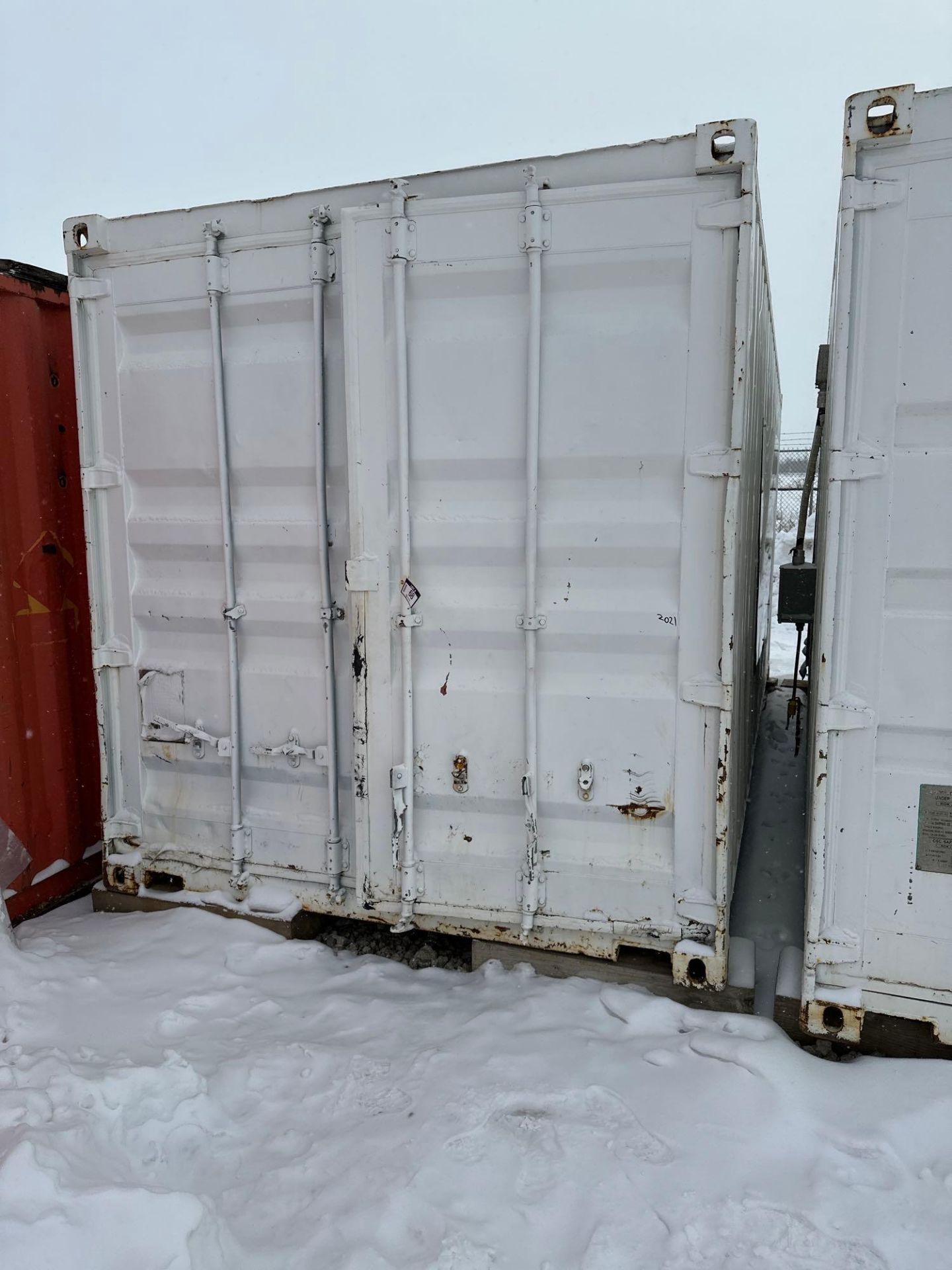 20' Sea Container w/ Shelving, Electrical, Lighting, etc. (Contents Not Included)