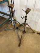 Lot of (2) Collapsible V-Head Pipe Stands