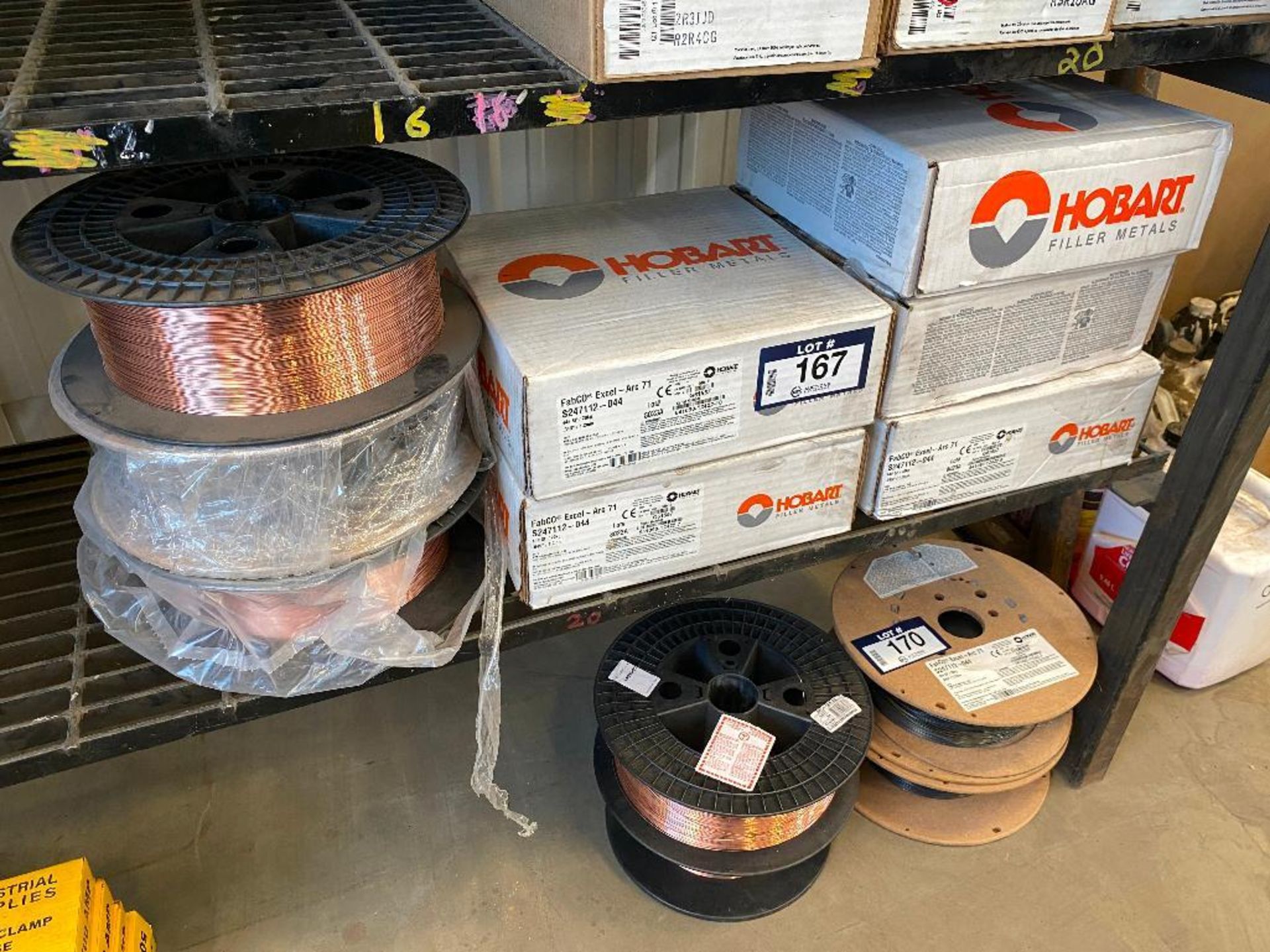 Lot of (8) Rolls of Asst. Welding Wire