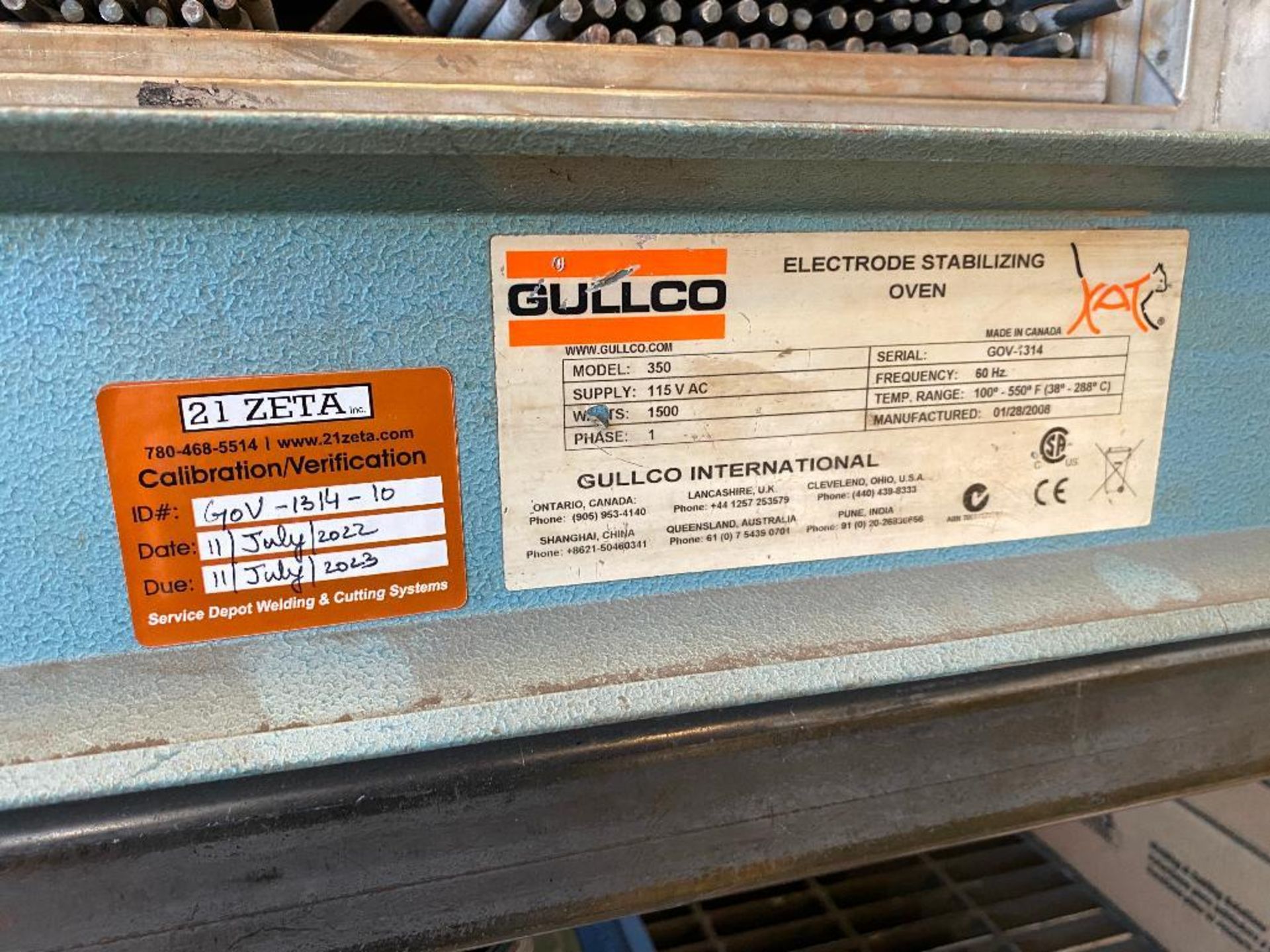 Gullco 350 Rod Oven w/ Asst. Electrodes - Image 4 of 4