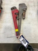 Lot of 18" Aluminum Wrench and 14" Pipe Wrench