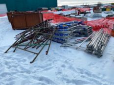 Lot of Asst. Scaffolding Including Tubes, Clamps, Planks