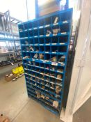 Lot of (1) 72-Compartment Parts Bin and (1) 45-Compartment Parts Bin w/ Asst. Contents including