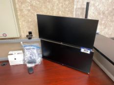 Lot of (2) LG Monitors, Hub, Mouse, etc.