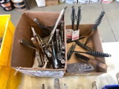 Lot of (2) Boxes including Asst. Vise Grips, Chipping Hammers, etc.
