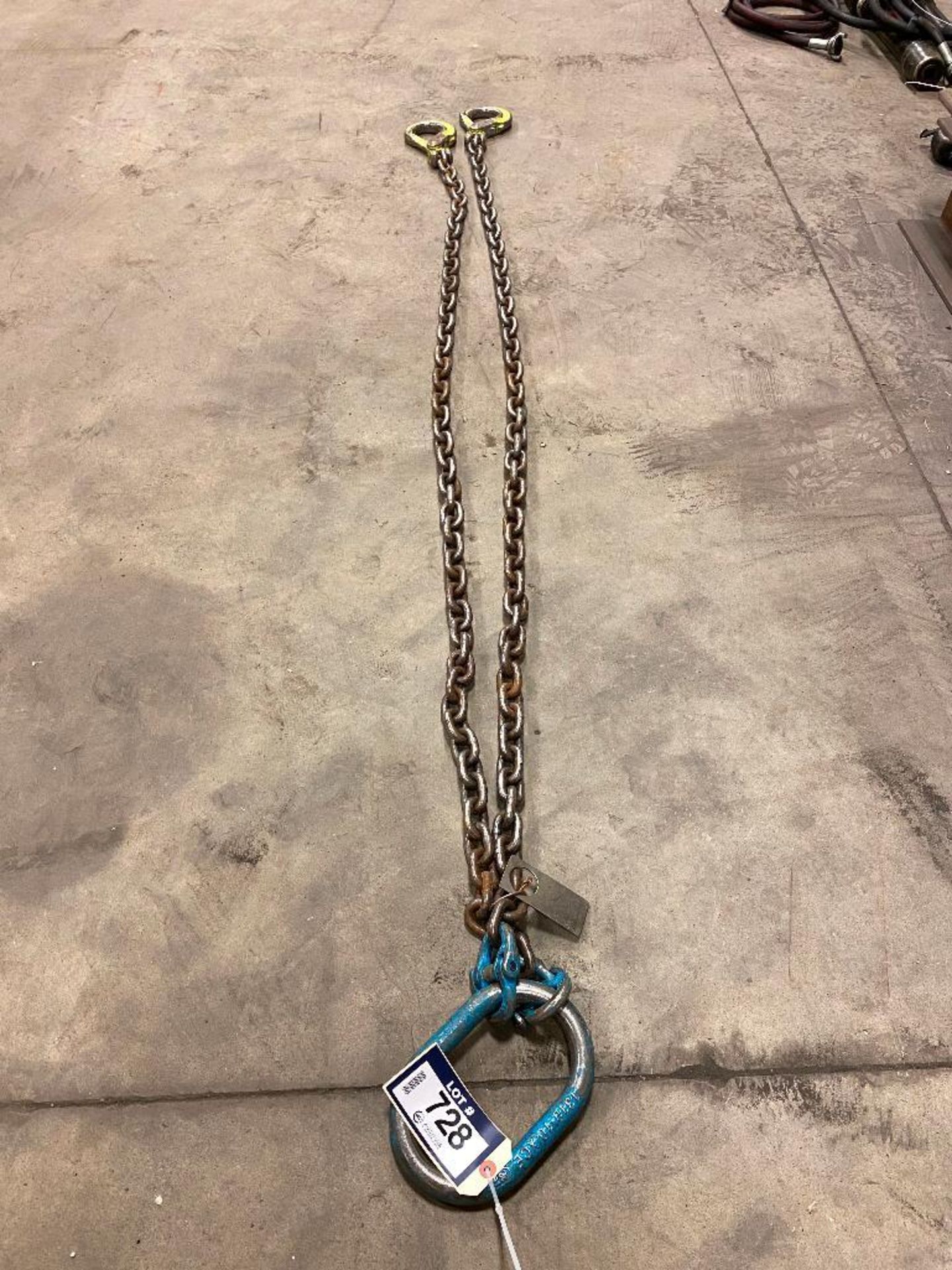 3/8" Lifting Chain Sling, 9ft, Max. Cap. 15, 200lbs