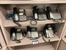 Lot of (6) Polycom Phones