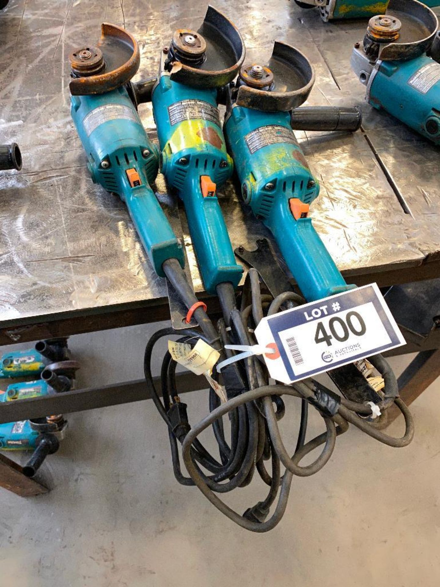 Lot of (3) Makita 5" Angle Grinders