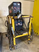 Red-D-Arc EX300 w. Lincoln Electric LN-25 Pro Wirefeeder, hoses, cables, and cart