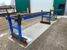 Lot of (2) 60" x 27" Conveyor rollers